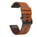 Miniatyrbillede 1 af 3: Ægte Læder Urrem Hurtig Udskiftelig Håndledsrem Erstatning Til Garmin Fenix 5/5plus/6/6 Pro/forerunner935 945/instinct Smart Watch