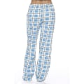 Pikkukuva 3 / 4: Naisten pyjamahousut taskuilla, pehmeät flanelliruudullinen pyjamahousut blue L