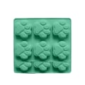 Miniatyrbild 1 av 5: 2 st Flexibla Roliga Silikon Isformar Tassformade 6 Fack Lätt Släpp Isbitar Geléform Kakform Light Green