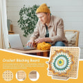 Miniatyrbild 3 av 5: Blockeringsbräda, blockeringsbrädor för virkning, rutor blockeringsbräda för stickning och virkprojekt Handgjord stickning med stickbas i trä 9 inches