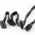 Miniatyrbilde 4 av 5: 1 stk Gpu Pci 6pins hann 1 til 3 sata Ssd forsyningskabel for Cx850m Cx750m Cx600m Cx500m Cx430m Modular Black