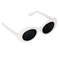 Miniatyrbillede 2 af 5: Retro Clout Goggles Briller Oval Bold Mod Tyk Ramme Solbriller Pakke Af 2