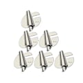 Miniatyrbillede 1 af 5: 6 stk. syrullede sømrullerfod, 3mm-8mm 6 størrelser bred rullede trykfod symaskine trykfod Silver