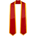 Miniatyrbilde 1 av 5: Eksamenssjal Sateng - Moderne Ensfarget Eksamenssjal Æressjal Student Eksamenssjal | 183 cm Langt Unisex Ensfarget Eksamenssjal Voksen Ensfarget