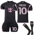 Inter Miami CF Bortatröja med strumpor för barn nr 10 Messi Away 18