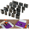 Miniatyrbild 1 av 5: 39 Delar Läder Skärverktyg Kit Hand Punch DIY Skärare DIY För Telefon Läder Hålslag