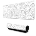 Stor musmatta skrivbordsunderlägg Vit S White S White White S