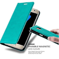 Miniatyrbillede 2 af 5: Etui til Samsung Galaxy J5 2016 Foldbart Telefon Etui - Cover - Med Standfunktion og Kortrum Farve Grøn