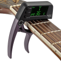 Miniatyrbild 1 av 5: Tcapo20 Snabbväxlande Kapo Tuner Legering Material för Akustisk Elektrisk Gitarr Bas Kromatisk
