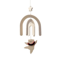 Miniatyrbillede 1 af 5: Børnegave træ Wind-Chime Bjørn/kanin Wind-Chime til børneværelse ornamenter