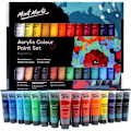 Miniatyrbilde 1 av 4: Malesett 24 Farger 36ml, Perfekt For Lerret, Tre, Stoff, Lær, Papp, Papir