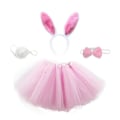 Miniatyrbillede 1 af 3: Børnetøj Kaninører Hårbøjle Børn Kaninkostume Kanin Tutu Nederdel Kanin Cosplay Nederdel