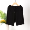 Miniatyrbillede 5 af 5: Pyjamasshorts til mænd og store mænd med lommer A Green XL