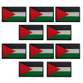 Pikkukuva 1 / 5: 10 kpl Palestiinan lippuplaastaria hihapanta koukku silmukka silitys ommel merkki ulkoilmaan As Shown