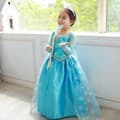 Frost Elsa Cosplay Kjole til Piger 3-8 År, Festdragt 5-6 Years
