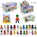 Miniatyrbild 1 av 5: 24 st Fall Guys Actionfigurer Leksaker Spelkaraktär Kort PVC Modell Kawaii Anime Samling Dockor Barnpresenter