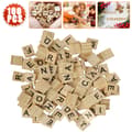 300 stk. Træbogstaver til Scrabble - Erstatningsbrikker til spil og håndværk ..
