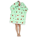 Miniatyrbilde 1 av 3: Oversized sweatshirt med hettegenser Mjuk varm k Avocado