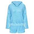 Miniatyrbild 2 av 9: Kvinnor fleece fluffiga pyjamas nattkläder nattkläder set Blue M