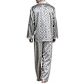 Miniatyrbild 3 av 5: Herr Pyjamas Set T-shirt ounge Bottoms Byxor Nattkläder kostym Pjs Silver L