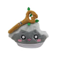 Miniatyrbilde 2 av 2: Lankybox plysjleke Foxy Boxy Rocky Shark Milk Robot Kosedyr Dukke Barn Gave W Baby Tree Branch Rocky