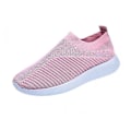 Pikkukuva 1 / 4: Naisten kävelykengät neulotut verkkokengät Slip On -kengät Andas matalat pumput rennot lenkkarit W Pink 37