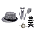 Pikkukuva 1 / 10: Cosplay-asusteet Great Gatsby HARMAA Grey