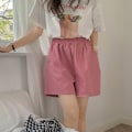 Miniatyrbild 4 av 5: 4st Casual Shorts för kvinnor Elastic Beach Summer Beach Short . XXL