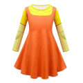 Miniatyrbillede 2 af 5: Squid Game Kostume Julefest Fancy Dress Up Maske Pige Outfit W 6-7 Years