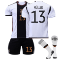 Miniatyrbild 2 av 3: Barn Vuxna Fotbollssatser Qatars landslags träningsdräkt - Muller Germany Home 13 Kids 22(120-130CM)
