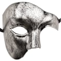 Pikkukuva 1 / 5: Miesten naamio Halloween Phantom of the Opera Masquerade Mask Silver
