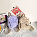 Pikkukuva 7 / 9: Mode Kvinnor Mini Ryggsäck Enfärgad Y beige