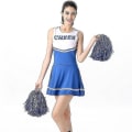Miniatyrbillede 2 af 5: Kvinde Cheerleader Kostume Finkjole Uniform Outfit -
