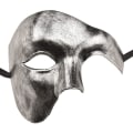 Miniatyrbillede 5 af 5: Maske til mænd Halloween Phantom of the Opera Masquerade Mask Silver