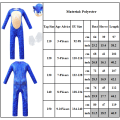 Miniatyrbillede 6 af 7: Sonic The Hedgehog Cosplay kostume tøj til børn, drenge, piger Shadow Jumpsuit + Maske 5-6 år = EU 110-116 Jumpsuit + Mask + Handskar 10-12 år = EU 140-152
