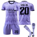 Miniatyrbillede 1 af 3: Boy'activewear nr 9 Benzema fodboldtrøje træningsdragt til børn W #20 4-5Y