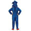 Miniatyrbillede 6 af 6: Sonic The Hedgehog Cosplay kostume tøj til børn, drenge, piger Shadow Jumpsuit + Maske 5-6 år = EU 110-116 Jumpsuit+huva+handske 7-8 år = EU 122-128