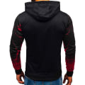 Miniatyrbilde 2 av 3: Herre langærmede hættetrøjer Gradient Sweater Jumper Pullover Toppar W Red L