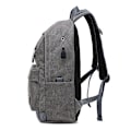 Miniatyrbillede 3 af 4: Canvas Rygsæk Herre Casual Multifunktionel Rygsæk Med Lader USB Y KAHKI