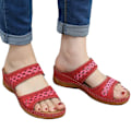 Miniatyrbillede 4 af 10: Dame Sandaler Mode Kiler Sko Sandaler Flip Flop . Camel 41