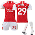 Miniatyrbillede 1 af 2: 2023-2024 Arsenal Hjemme Børne Fodboldtrøje Kit nr 29 HAVERTZ 10-11 Years