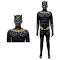 Pikkukuva 3 / 6: Black Panther Bodysuit CosplayParty Jumpsuit Vuxen pojkdräkt 100cm