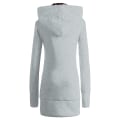 Miniatyrbilde 3 av 6: Vinter Kvinner Hooded Tykkere Plus Fleece Leopard Genser Jakke W Gray S