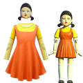 Miniatyrbild 1 av 5: Squid Game Kostym Julfest Fancy Dress Up Mask Girls Outfit W 7-8 Years
