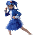 Miniatyrbillede 1 af 3: Sonic The Hedgehog Cosplay kostume tøj til børn, drenge, piger Shadow Jumpsuit + Maske 5-6 år = EU 110-116 Klänning+huva 6-10 år = EU 116-140