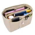 Miniatyrbild 2 av 7: Organizer Insert Handväska, Multi Pockets Filt Handväska, 26*13*16Cm -