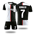 Pikkukuva 1 / 3: Juventus-paita 2019-20 Cristiano Ronaldo #7 Cr7 kotipelipaita lapsille ja aikuisille 3-osainen paita setti V C H M