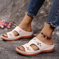 Miniatyrbilde 4 av 8: Dame Sandaler Myk Bunn Kiler Sko Dame Sommer Sandaler Med . Black 38