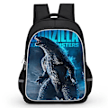 Miniatyrbillede 1 af 4: Godzilla Print Skole Taske Børn Vandtæt Rygsæk #1 Y 3 M