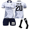 Miniatyrbillede 1 af 2: 22-23 Real Madrid træningsdragt i hjemmetrøje-design VIVI JR.  20 XL